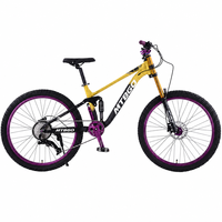 Vélo de montagne en acier renforcé de qualité supérieure, 21/24 vitesses, suspension intégrale, conduite fluide, VTT pour homme