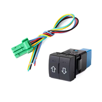Interrupteur de barre lumineuse LED double à panneau carré