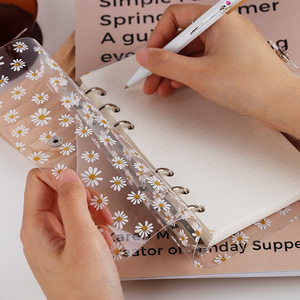 Şeffaf PVC kabuk gevşek yaprak günlük dizüstü A6 A7 gevşek yaprak bağlayıcı Ins aynı kore sevimli küçük papatya - Product Image 5