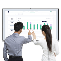 Tableau blanc interactif intelligent Sunvol S4-75 Android 11 4+32G, conférence, bureau, multi-tailles, 4K UHD, écran tactile infrarouge 20 points