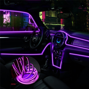 Super Brightness fluorescent <strong>El</strong> Lighting wire with DC 12V inverter for car decoration - Product Image 3