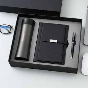 Custom Logo Luxury Corporate Gift <strong>Set</strong> Refillable Stationery <strong>Notebook</strong> Water Bottle <strong>Set</strong> A5 Business Leather Thermos Cup Journal - Product Image 4