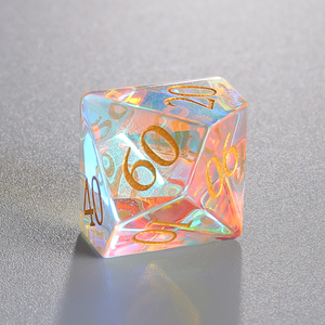 UAS địa phương cổ 7PCS đa diện ngục tối và con rồng D & D đá quý tinh thể 20 bên RPG D20 cầu vồng Tinh thể thủy tinh DND xúc xắc - Product Image 4