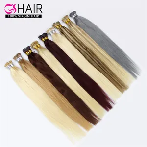 Wholesale flat i tip human hair extensions,raw virgin itip indian human hair extensions,i tip hair extensions human hair
