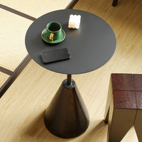 Café-restaurant table ronde en fer magasin de thé au lait petite table de magasin de dessert lit et petit déjeuner table de balcon