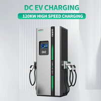 Nouvelle station de charge 120KW DC EV avec système de paiement POS prise à trois pistolets normes CCS et CHAdeMO IP54 pour un usage domestique