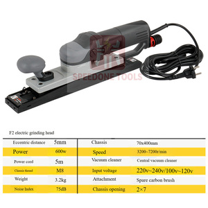 SPEEDONE Ponceuse aléatoire électrique sans balais 1000W, 6 pouces (150mm), à vitesse variable, pour ponçage à sec, qualité industrielle, fixation auto-agrippante, 220V - Product Image 6