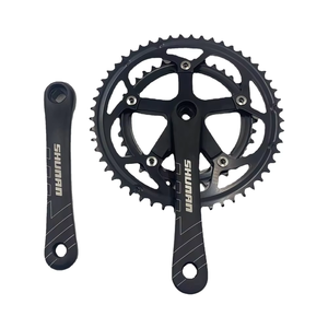 170mm 53-39T Placa <span class=keywords><strong>de</strong></span> doble diente aleación <span class=keywords><strong>de</strong></span> aluminio coche <span class=keywords><strong>bicicleta</strong></span> <span class=keywords><strong>de</strong></span> carretera manivela y rueda <span class=keywords><strong>de</strong></span> cadena con placa <span class=keywords><strong>de</strong></span> diente 53-39T - Product Image 1