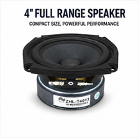 Haut-parleur large bande 4,5 pouces ZHL-T4013 50W 100W de crête 8 ohms, composant audio professionnel pour colonne, plafond et sonorisation