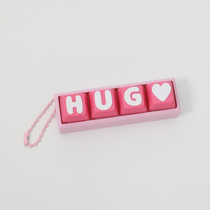 2026 MG Alphabet Valentine Love Phrase Mini Fidget Keyboard Keycaps Keychain Pink Series con Cherry <span class=keywords><strong>MX</strong></span> y Clones - Product Image 4