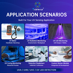 โมดูลเซ็นเซอร์ UV โฟโตไดโอด 210 ถึง 370 นาโนเมตร<span class=keywords><strong>ส</strong></span>ำหรับการตรวจ<span class=keywords><strong>ส</strong></span>อบ<span class=keywords><strong>ส</strong></span>ภาพแวดล้อม การวัดดัชนีรัง<span class=keywords><strong>ส</strong></span>ียูวี และการเตือนภัยด้านการบินและอวกาศ - Product Image 1