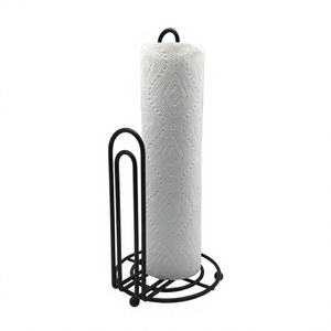 Porte-serviettes en papier écologique en métal noir mat pour cuisine - Product Image 1