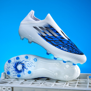 Chaussures de football pour hommes et adolescents, tige en PU, doublure en coton, toutes saisons, semelle intermédiaire en caoutchouc, style sportif pour l'entraînement - Product Image 6