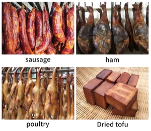 Carne Industrial de acero inoxidable 304 <span class=keywords><strong>jamón</strong></span> humo <span class=keywords><strong>casa</strong></span> tocino horno para fumar máquina para <span class=keywords><strong>la</strong></span> venta - Product Image 2