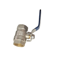 Robinet à bille en laiton à filetage femelle personnalisé avec poignée longue pour usage hydraulique