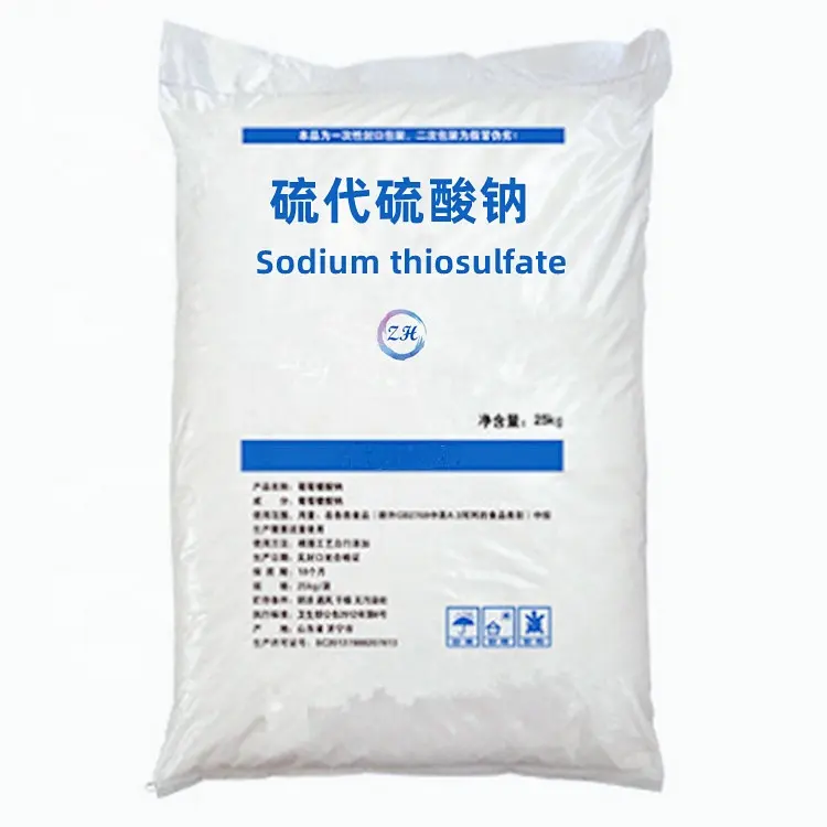Putih Kristal Natrium Thiosulphate 99% Sodium Hyposulfite Foto Kelas Cas 7775-14-6