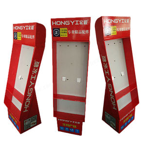 Özel Tasarım Modern Sökülebilir Çevre Dostu Karton Zemin Standı Askılı Telefon Aksesuarları Rafı - Product Image 1