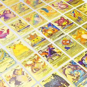 Français Espagnol Anglais Allemand Poke Mon TCG Table Cartes À Jouer En Gros Rare Pokemoned Collection Jeu Carte KidsToy - Product Image 6