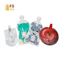 Emballages personnalisés, sachets en plastique avec bec verseur pour boissons, recharge de jus de fruits liquides