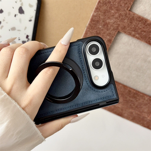 Funda Protectora de Cuero con Soporte Magnético Giratorio Estilo Ejecutivo para iPhone Duo Apple 18 Fold, Resistente a Impactos - Product Image 6