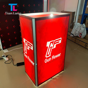 Contador de promoción Modular de publicidad de Feria Comercial portátil de 6 pies, nuevo diseño, equipo de Feria Comercial de Seg bloqueable de aluminio sin marco - Product Image 1