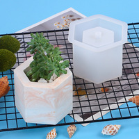 Moule en silicone fait main pour pot de fleurs carré, idéal pour ciment, époxy, plâtre, bougies, décoration de table, boîte de rangement YIX Hand