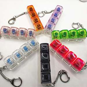 Custom Logo <b>Keyboard</b> Keychain Keycap Stress Switches Key Chain Switch Keychain <b>Keyboard</b> Button Keycaps Keychain Fidget Clicker - Product Image 5