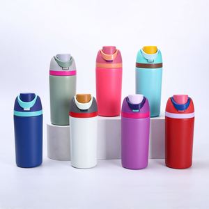 Nueva Botella de Agua Deportiva Mini de Acero Inoxidable con Aislamiento al Vacío, Portátil, de 12 oz, con Asa, Resistente a Caídas, para Bebidas Frías y Calientes, 6-12 Horas - Product Image 1