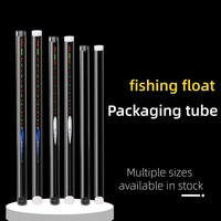 Tube d'emballage PC transparent avec couvercle pour flotteurs de pêche, disponible en usine pour exposition