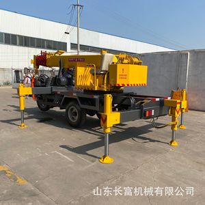 Grue sur camion à 3 roues, jaune, hauteur de levage 6 m, entretien facile, pour le transport en jardinage - Product Image 4