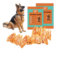 Friandises pour chiens en tranches de poitrine de poulet séchée de qualité supérieure OEM ODM, riches en protéines pures, pour animaux de compagnie de tous âges