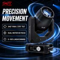 Projecteur à tête mobile Sharpy Beam 295W 14R 6-8 °   Projecteur d'éclairage à prisme givré demi-couleur Focus 13 pour événements de mariage