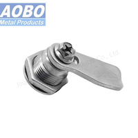 AOBO Outils de verrouillage de came de porte électrique durables SS316 Serrure à came à cylindre quart de tour avec clé 1333