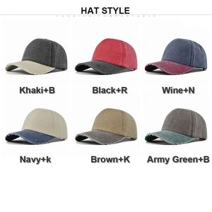 Bulk Wholesale Color Block Baseball Cap Vintage Washed Cotton 5 Panel Dad <b>Hat</b> Retro Distressed Blank Cap for Custom Logo - Product Image 2