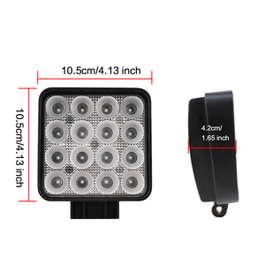 Nuova Lampada da Lavoro <span class=keywords><strong>LED</strong></span> 48W 4 Pollici con Fascio Diffuso Bianco per Veicoli Agricoli, Trattori, Carrelli Elevatori, ecc. - Product Image 3