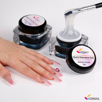 Gel de Construction UV 3D pour Sculpture d'Ongles, Vernis Nail Art Dissoluble, Colle Bijoux Strass, Gel Adhésif pour Décoration d'Ongles