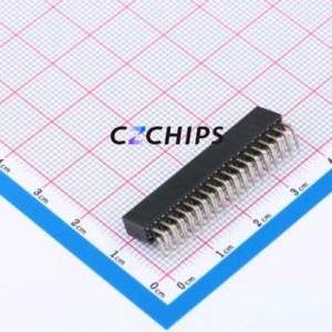 XDM200-2-18-W-6.35-G0 Pin Socket Bent Lead Through Hole,P=2mm Connector 2x18P 2mm Square Hole Right Angle Insert - Product Image 2