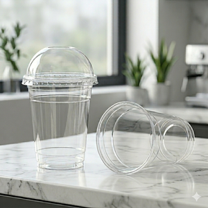 16oz 24oz Clear PP <b>Plastic</b> Cold <b>Cups</b> 90mm Diameter Custom Printed Logo Food Grade Disposable with Flat/Dome Lids - Product Image 1