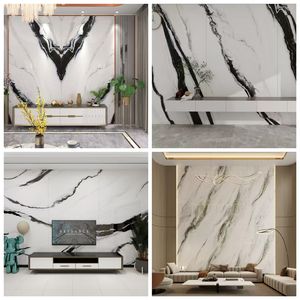 Lastra in Pietra Sinterizzata Bianca Panda Personalizzabile per Piano Cucina Resistente all'Usura Pannello per Pareti e Pavimenti Domestici - Product Image 5