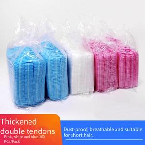 Disposable Dust-proof Breathable Beauty Salon Headgear Female Hair Net Woven Mesh Cap <strong>Chef's</strong> <strong>Hat</strong> for Casual Direct Factory - Product Image 5