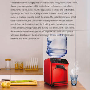 Электрический настольный диспенсер для горячей и холодной воды 110В/220В, пластиковый кулер для воды для домашнего использования, компактная система подачи воды - Product Image 4
