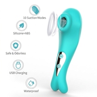 Vibrateur clitoridien à 10 fréquences pour femmes avec alimentation USB et conception étanche - Aide à la masturbation pour adultes