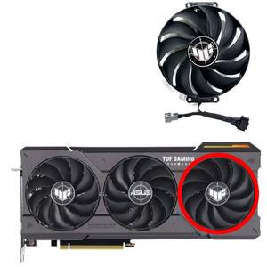 89มม. ใหม่สำหรับ <span class=keywords><strong>Asus</strong></span> GeForce RTX4060ti 4070 4070 <span class=keywords><strong>4070ti</strong></span> พัดลมระบายอากาศ TUF OC - Product Image 4