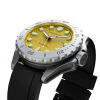 Montre de plongée pour hommes, sport de plein air, D0382GS, boîtier en titane DLC, étanche à 500M, automatique, hélio, Miyota 8215, bracelet automatique en FKM