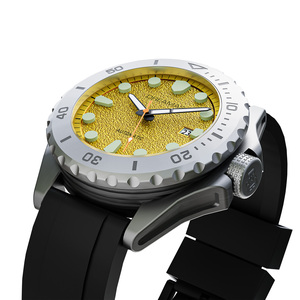 Orologio Subacqueo Sportivo da Uomo D0382GS con Cassa in Titanio DLC, Impermeabile 500M, Automatico con Valvola per Elio, Movimento Miyota 8215, Cinturino in FKM - Product Image 6
