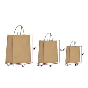 Sac fourre-tout portable en papier kraft durable pour vêtements, chaussures, chaussettes, emballage, cadeau populaire, artisanat avec impression offset à chaud - Product Image 2