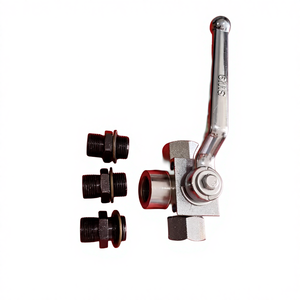 วาล์วบอลไฮดรอลิกแบบที ขนาด 20 มม. เกลียวละเอียด เหล็กแท้ สภาพใหม่ ใช้พลังงานโซลินอยด์ สำหรับเครื่องรีไซเคิลหลอดดูดน้ำ - Product Image 5