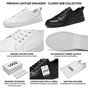 Zapatillas Deportivas Personalizadas con Logotipo, Calzado de PU de Calidad, Fabricante de Calzado, Corte Medio, Zapatillas Deportivas Casuales con Etiqueta OEM para Hombre - Product Image 2
