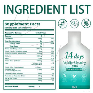 14 Günlük Hızlı Etkili Detoks Enzimli Oral Sıvı Bağırsak Temizleyici ODM Özel Etiket Toptan Premium 14 Günlük Detoks Oral Sıvı - Product Image 4