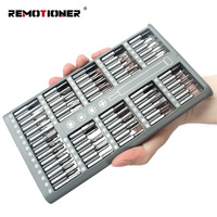 118 In1 Kit de réparation amovible professionnel CRV & S2 jeu d'embouts de tournevis de poche en acier pour téléphone Ipad ordinateur